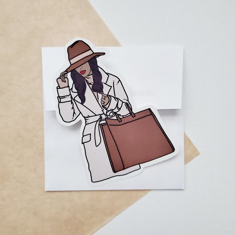 LB074 She Does What She Wants on Her Time Poshmark Sticker Sheet [Price Firm] - Picture 8 of 11